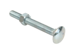 Bolts & Nuts Cup Sq Hex BZP M8x200mm