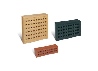 Redbank Square Hole Clay Air Brick Red 215x215mm No 352