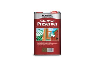 Ronseal Total Wood Preserver Dark Brown 5L